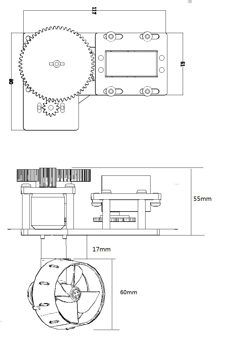 Schottel Thruster (Z-Drive) Propulsion Combo set 60mm - Image 4